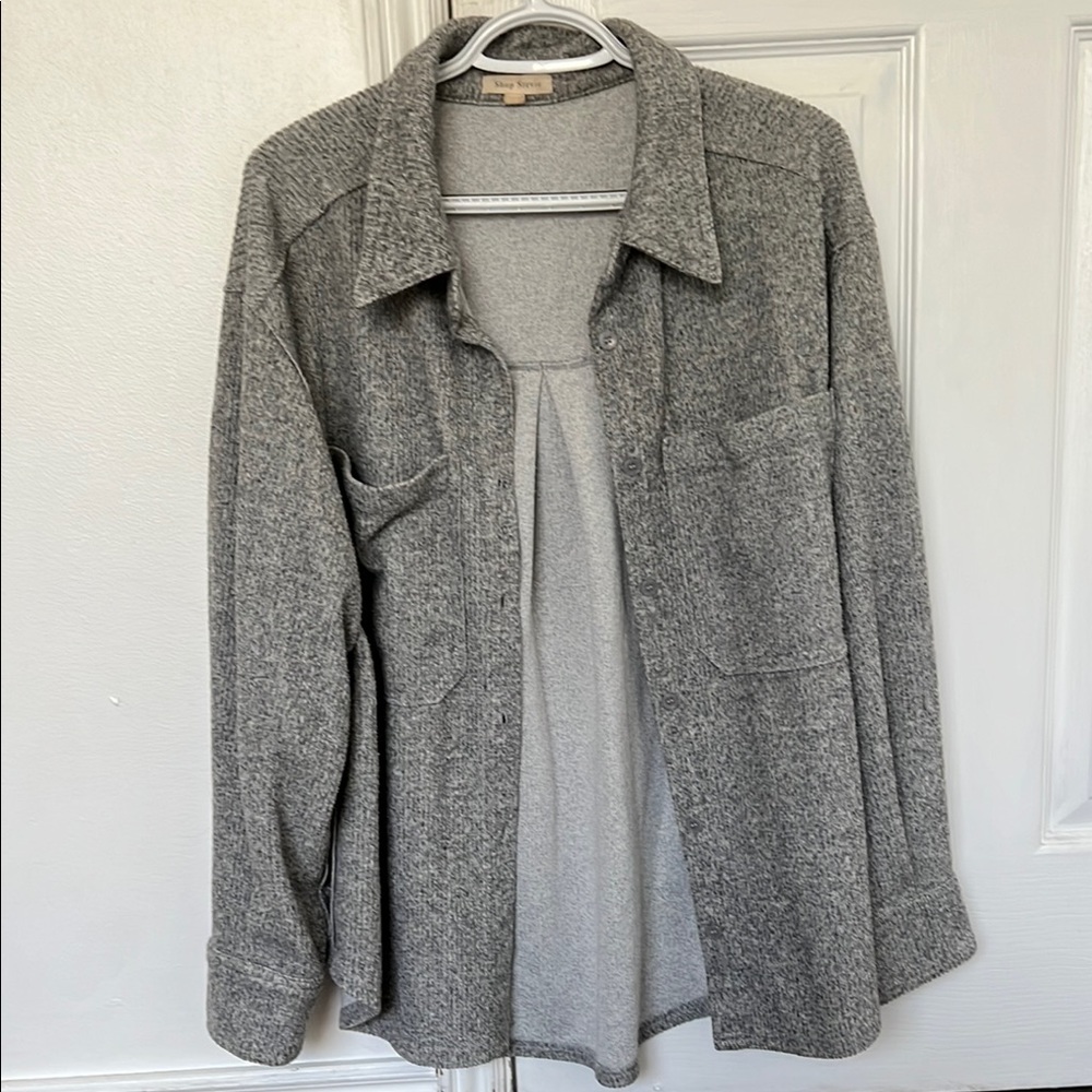 Stevie Hender Gray Cardigan Sweater